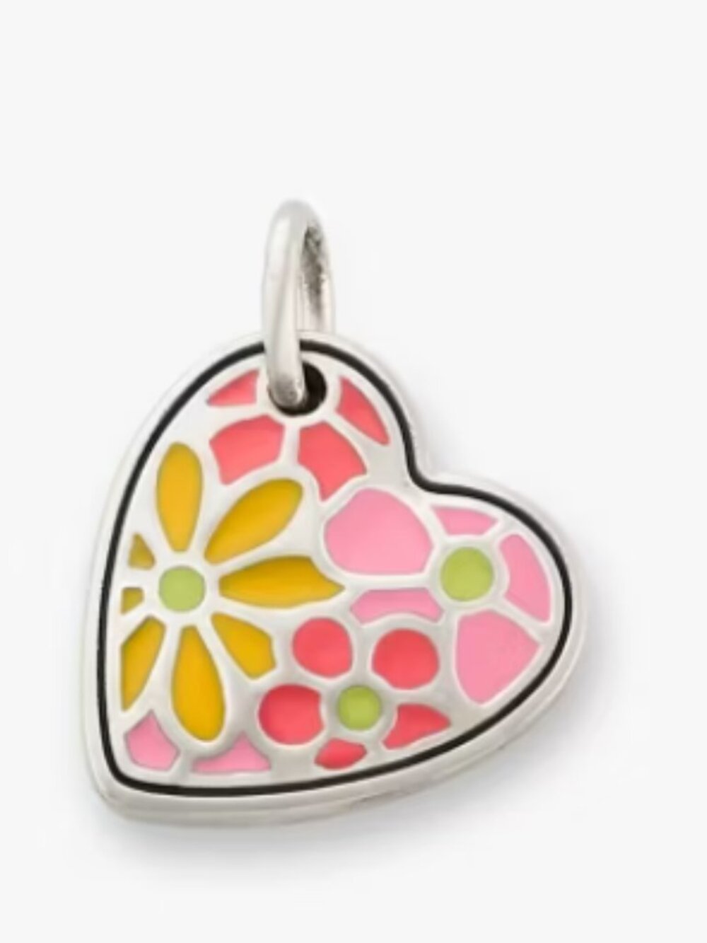 James Avery Enamel Groovy Heart Charm